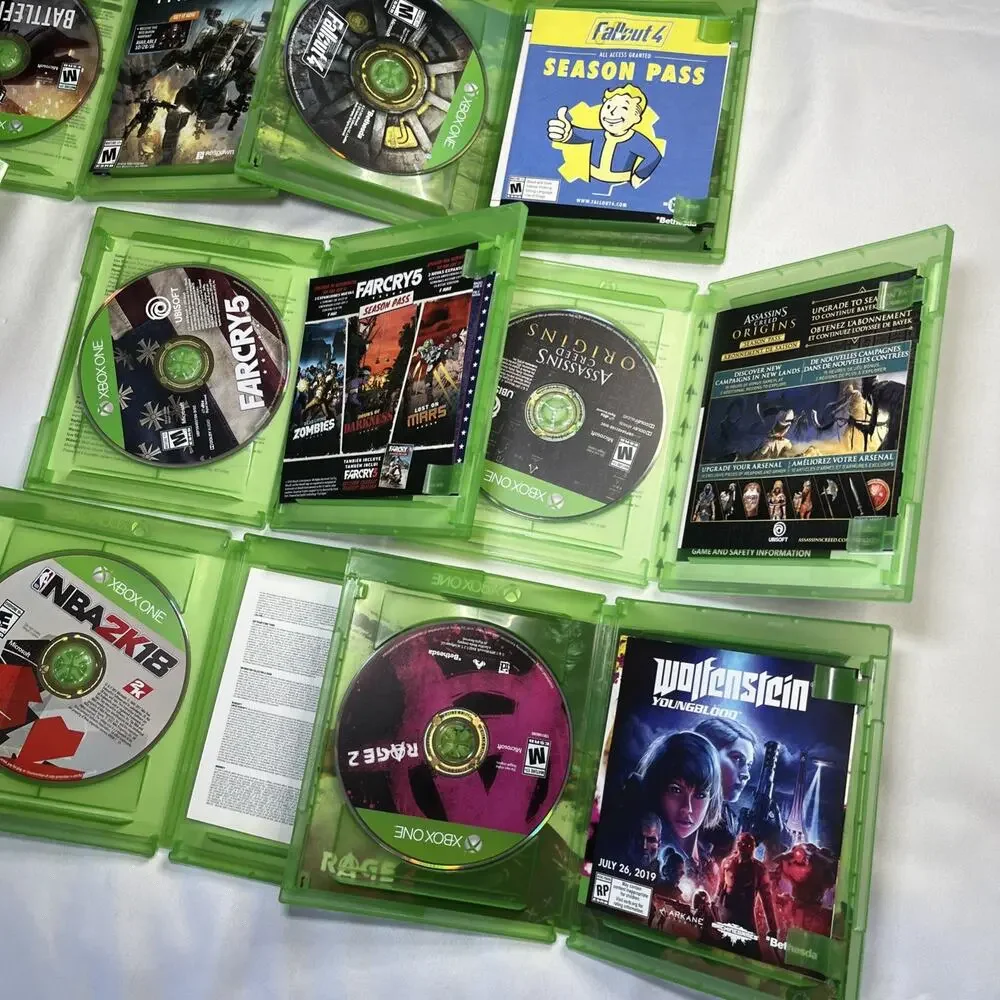 Xbox One Game Lot (8 Games) – Tomb Raider Farcry 5, Fallout 4, Rainbow Six, Rage
